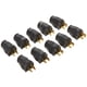 thumbnail image 1 of Enchufe de conexión a tierra Leviton de 2 polos y 3 hilos, paquete de 10 unidades, 3W101-E, negro, 1 of 1