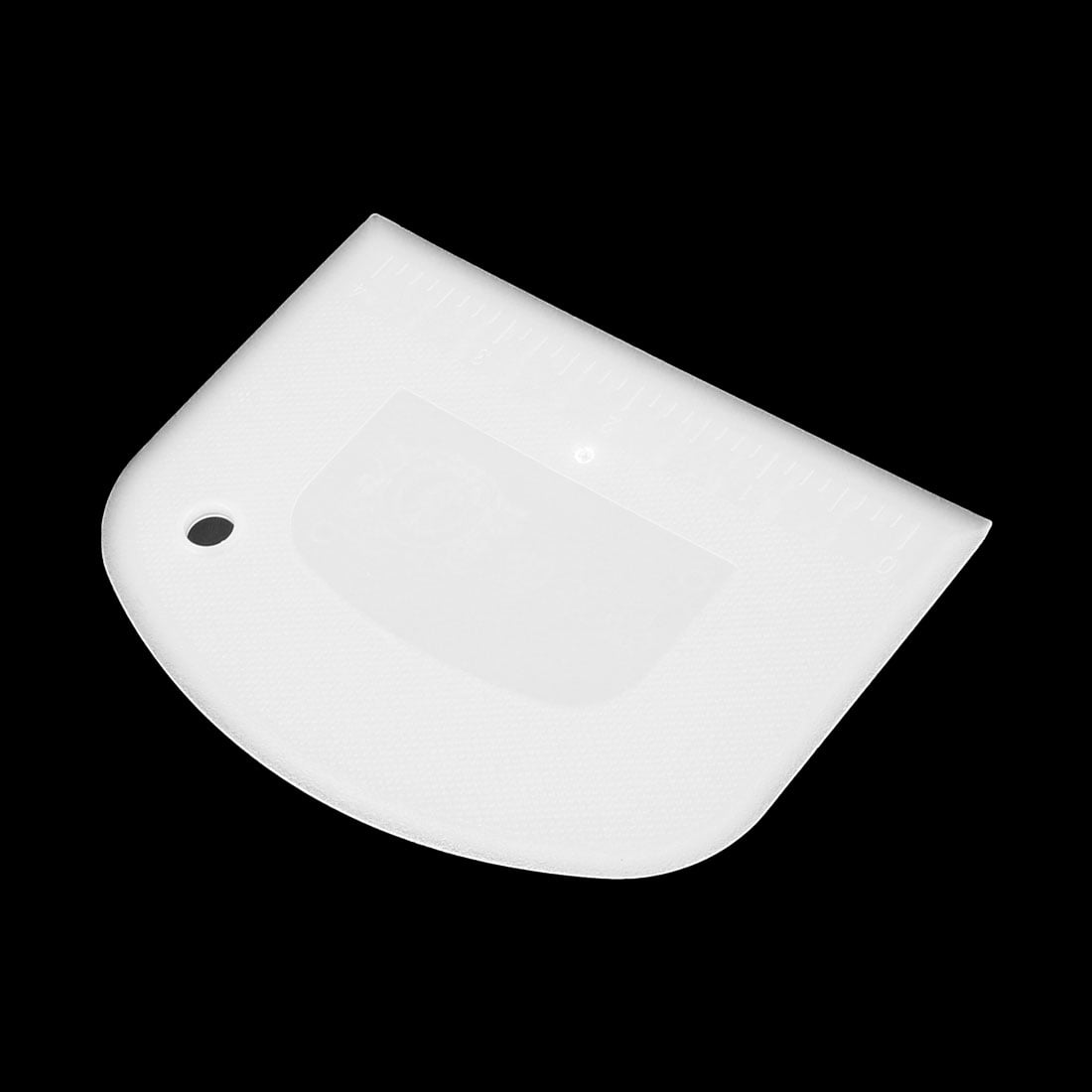 Unique Bargains Household Bakery D Shaped Flour Bread Cake Dough Scraper Cutter White