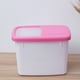 thumbnail image 4 of Cubo de arroz grueso de 10 kg, contenedor de plástico para arroz, resistente a la humedad y a los insectos, sellado para almacenar granos (rosa), 4 of 5