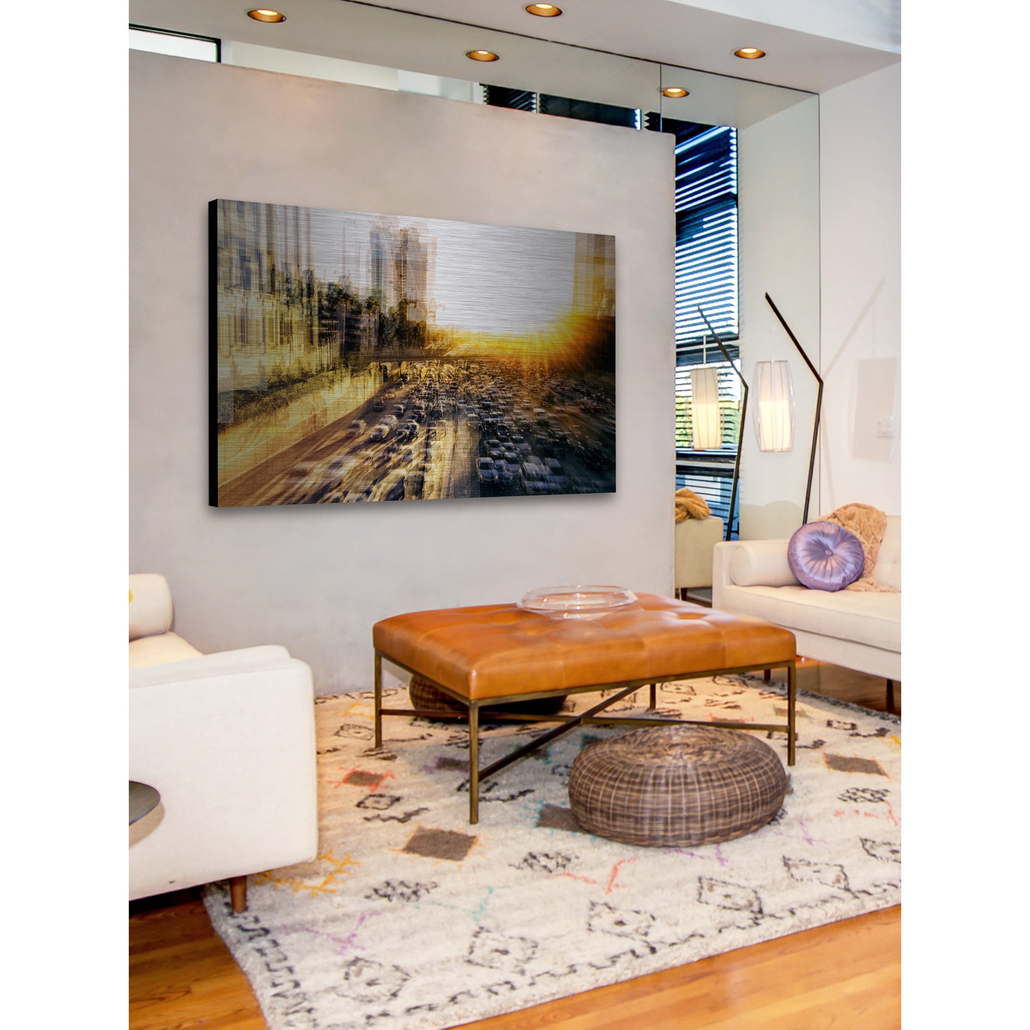MARMONT HILL 'Adieu' Painting Print on Brushed Aluminum 24 x 16