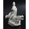 thumbnail image 1 of 13-Inch Quan Yin Riding On Dragon Statue Marble-Finish Version, 1 of 1