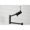thumbnail image 3 of Kingston Brass KS4705DKL Kaiser Deck Mount Pot Filler Faucet, Oil Rubbed Bronze, 3 of 8