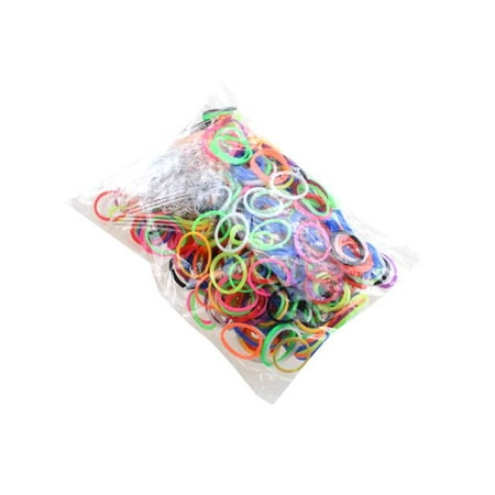 Colorful Silicone LOOM BANDS - 600PCS Bands & 25