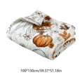 thumbnail image 3 of Suncoda Fall Decor Fall Throw Blanket, Harvest Pumpkins Autumn Maple Leaves Farmhouse Thanksgiving Soft Flannel Blankets Cozy Warm Throw Blankets for Couch Bed Sofa Chair Decor, 3 of 7