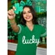 thumbnail image 2 of Camiseta ALIREVERIE Día de San Patricio para mujer, color trébol, talla XL, 2 of 7