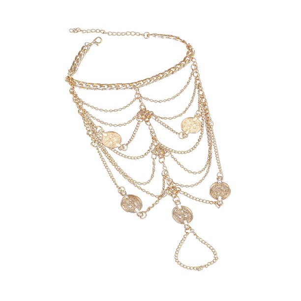 Tobillera de playa dorada de tamaño ajustable, tobillera de joyería para mujer, regalo de joyería de playa Wmkox8yii fajkfhkj3615