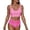 Hot Pink, variant on Bikini Sets for Women - String Micro Bikinis 2 Piece Swimsuit Halter Triangle Brazilian Bathing Suit