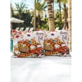 thumbnail image 6 of Outdoor Pillows Waterproof, Fall Truck Pumpkins Bedding Throw Pillows with Insert for Couch Sofa Bed, Thanksgiving Maple Leaves Gray Wooden 18x18 Inch Pillowcases Decorative Patio Pillow Set of 2, 6 of 8