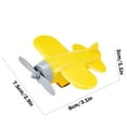 thumbnail image 3 of Motorcycle Helmet Ornament, Rotatable Airplane Motorcycle Decoration, Plastic Wind Spinner Small Plane Accessory for Helmets Bikes Easy Installation, Yellow, 3 of 6