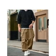 thumbnail image 5 of Men's Casual Parachute Pants Wide Leg Trousers Beam Feet Harem Baggy Cargo Pants for Trendy Street Wear, 5 of 6