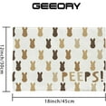 thumbnail image 5 of Beige Bunny Easter Placemats 12x18 Inch Set of 4 Peep Sign Spring Table mats Farmhouse Rustic Holiday Kitchen Dining Table Decoration for Indoor Outdoor Dinner Party Décor GP076, 5 of 5