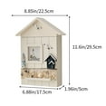 thumbnail image 3 of Qiweii Seabird & Sea Tower Wall-Mounted Key Box, Decorative Earthy Key Cabinet, Household Entryway Key Organizer, 3 of 6