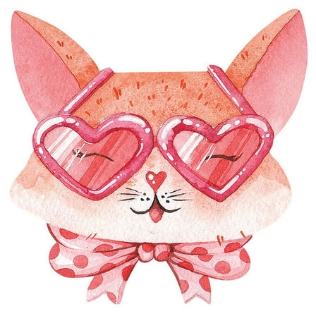 Paper House Productions Heart Eyed Kitty Die-Cut 3" Vinyl Sticker