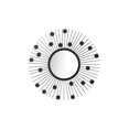 thumbnail image 1 of Espejo de pared Francesco - Negro GAIA Retro, 1 of 5