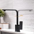 thumbnail image 4 of Single Handle Kitchen Faucet Kitchen Sink Faucet 360 Swivel Sink Faucet Black, 4 of 5