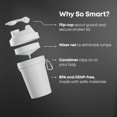 thumbnail image 2 of Smartshake Protein Shaker Bottle for Protein Mixes - 4 Pack - 13.5 oz | Leak Proof Shaker Cups for Protein Shakes | Blender Bottle Shaker | Protein Shaker Bottle Pack | BPA Free Shaker – Multicolor, 2 of 7