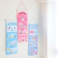 thumbnail image 4 of Bolsa de almacenamiento para colgar en la pared con dibujos animados de Sanrio, bolsa de artículos diversos con varios compartimentos, con diseño de Kawaii, Kuromi, Cinnamoroll y Melody, 4 of 5