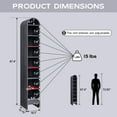 thumbnail image 4 of SinCiDo Narrow Arched Bookcase, 8-Tier Open Shelf Bookcase, Medium Density Fiberboard, 4 of 7