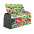 thumbnail image 3 of Yiaed Multicolored Tropical Print Mailbox Covers, Magnetic Mailbox Cover, Mail Box Covers for Garden Outdoor Decor Box Covers-21x18 in, 3 of 8