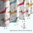 thumbnail image 6 of Colorful Funny Dachshund Shower Curtain 72"x72" ,Bathroom Decorative Shower Curtains Set with 12 Hooks,Modern Waterproof Washable Shower Curtain, 6 of 6