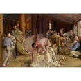 thumbnail image 2 of Tom Roberts 24x17 Black Ornate Framed Double Matted Museum Art Print Titled: Shearing the Rams, 2 of 5