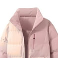 thumbnail image 4 of Mrmaere Men's Puffer Jacket Full-Zip Contrast Zipper Quilted Warm Outerwear for Daily & Cold-Weather Pink XXXL, 4 of 4