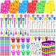 thumbnail image 1 of Set de recuerdos de fiesta PLOUGVI 232 piezas con estampado de patas para cumpleaños de niños, 1 of 6