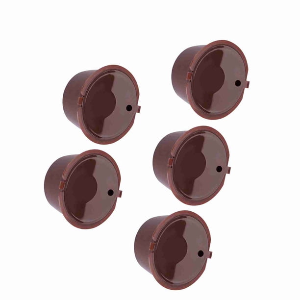 Filtro De Café Recargable, Filtro De Cápsula De Café Seguro De 5 Piezas Duradero Con Cuchara Para Cafeterías