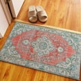 thumbnail image 4 of Rugs, Boho Rug, Accent Rug, Turquoise Rugs, Entryway Rugs, Printed Stye Rug, Bathroom Rug, Floor Rug, Farmhouse Rug, Red Rug, Home Decor, 2'x3' - 60x90 cm, 4 of 7