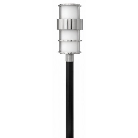 1 Light Large Outdoor Post Top Or Pier Mount Lantern In Modern Style 10 Inches Wide By 21.75 Inches High-Stainless Steel Finish-E26 Medium Lamp Base
