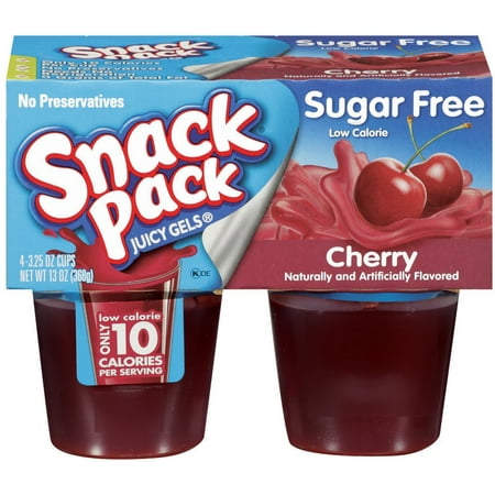 UPC 027000419205 product image for Snack Pack Sugar Free Cherry Gelatin Juicy Gels, 4ct | upcitemdb.com