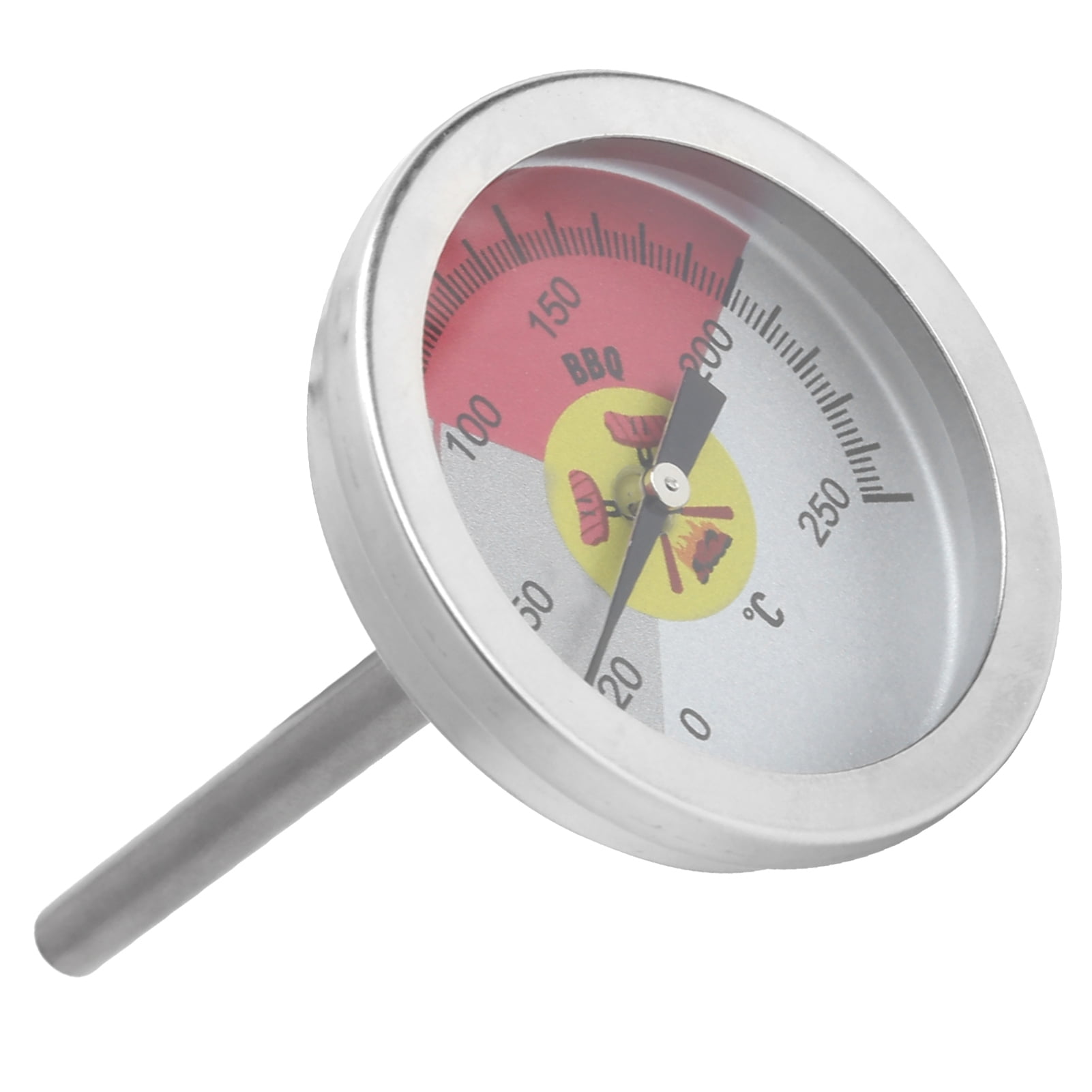 Oven Thermometer, 0-250 degrees Celsius  Durable Stainless Steel Grill Thermometer  For Petroleum For Food