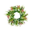 thumbnail image 3 of 13-Inch Spring Summer Artificial Flower Wreath, Colorful Faux Floral Wreath, Wall Window Courtyard Door Decor for Easter and Wedding, 3 of 7