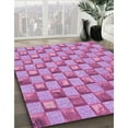 thumbnail image 3 of Ahgly Company Machine Washable Indoor Rectangle Transitional Violet Purple Area Rugs, 2' x 4', 3 of 7
