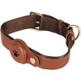 thumbnail image 1 of AVEKI Collier pour Animaux de Compagnie Réglable Collier Peau Douce Amicale PU Collier pour Chien Élégant Collier pour la Marche Formation Camping (Brun), 1 of 8