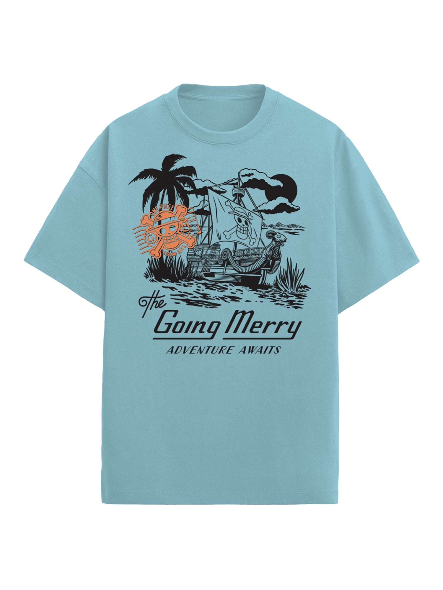 One Piece, Men's & Big Men's Graphic Tee, Straw Hat Destination, Sizes S-3XL