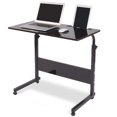 thumbnail image 1 of Duramex (TM) Adjustable Rolling Mobile Table 31.4" Portable Laptop Computer Stand Desk Cart Tray, Black, 1 of 6