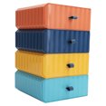 thumbnail image 4 of Caja de almacenamiento de plástico, cajón de almacenamiento de escritorio de almacenamiento de plástico de 4 piezas Cajón de almacenamiento construido para precisión, 4 of 8