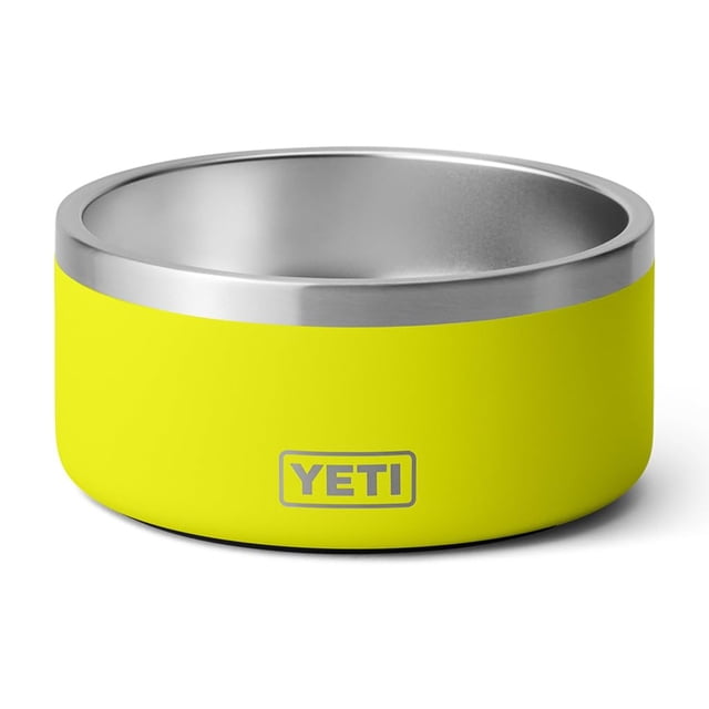Cuenco para perros YETI Boomer 4 de acero inoxidable, 32 oz/946 ml, Firefly Yellow