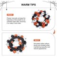 thumbnail image 6 of Lumiparty 8 Inch Halloween Pumpkin Wreath, Fall Wreath for Front Door, Rattan Bottom Thanksgiving Indoor Outdoor Home Party Decor, 6 of 6