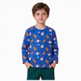 thumbnail image 3 of KPOPLK Toddler Boys Sweatshirt Long Sleeve Christmas T-Shirt Long Sleeve Tee Boys Tops Kids Fall Winter Boys Shirts Clothes(3-4 Years,Blue), 3 of 6