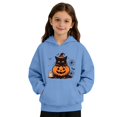 thumbnail image 5 of Grblisyd Girl's Hoodie Long Sleeve Halloween Hooded Sweatshirt Cute Pullovers Tops Fall Winter Outfits Clothes with Kangaroo pocket, 5 of 6