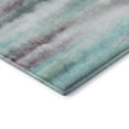 thumbnail image 3 of Addison Rugs Mayfield Premium Machine Washable Transitional Stripes Teal Rectangle Rug, 9' X 12' Machine Washable Transitional Stripes Teal Oversized Sherpa Throw Blanket, 3 of 6