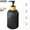 Black[1Pack], variant on Bxaolu Vertical Design Glass Soap Dispenser With Pump - Refillable for Kitchen and Bathroom - for Hand Soap, Dish Soap, Lotion (Black, 135 Oz / 400ml)