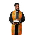 thumbnail image 4 of Kente African Print Church Clergy Pastor Choir Stole / Sash with Fringes, 4 of 7