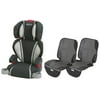Graco Highback TurboBooster Car Seat with Two Position Car Seat Mat 2-Pack, Glacier