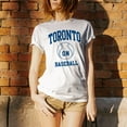 thumbnail image 5 of Toronto Classic Baseball Arch Basic Cotton T-Shirt - X-Large - White, 5 of 6