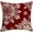 Snowflakes, variant on YCLife Christmas Decorative Throw Pillows for Couch Deer Snowflakes Christmas Tree Linen Indoor Decor Pillows for Living Room Bedroom 18" x 18", Throw Pillows Under 10$, 1 Pack