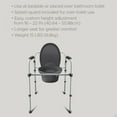 Equate Steel Foldable 3In1 Bedside Toilet Commode, 400Lb Weight