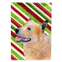 Carolines Treasures LH9227-FLAG-PARENT Australian Cattle Dog Candy Cane Holiday Christmas  Flag  multicolor